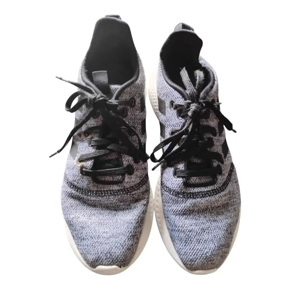 Adidas Cloudfoam Gray Athletic Running Shoes Size 8.5